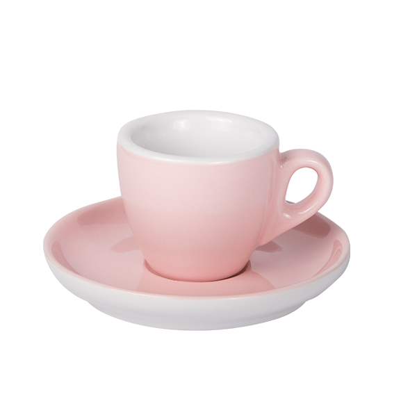 Espresso Tasse, APS Porcelain, Colored Line, Rosa - 55ml