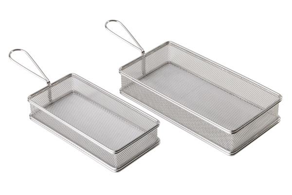 Servier-Frittierkorb, APS, Silber - 26cm x 13cm