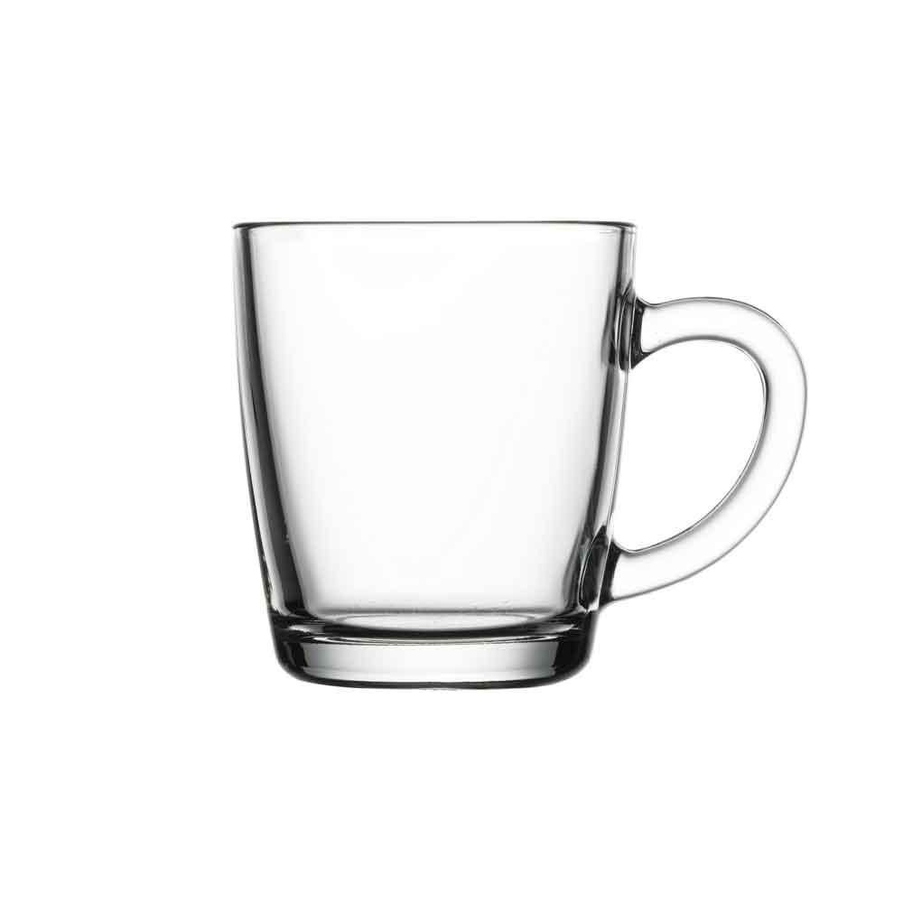 Teeglas / Heißgetränkeglas mit Henkel, Pasabahce, Basic - 340ml