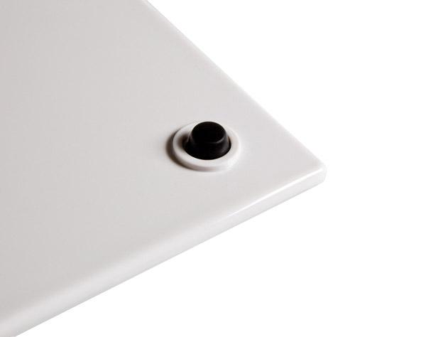 GN 2/4 Tablett, APS, ZERO, Weiß - Höhe 1,5cm