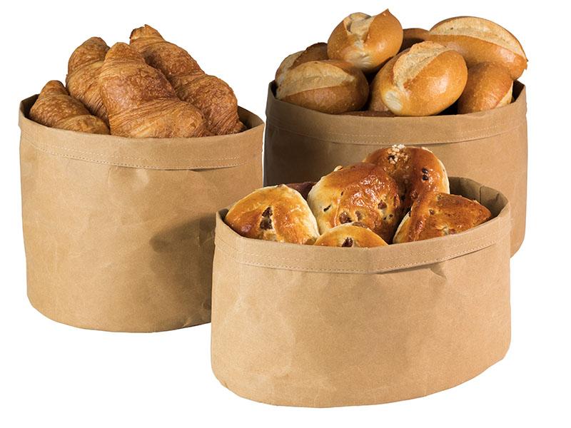 Brottasche rund, APS, Beige - Ø24cm