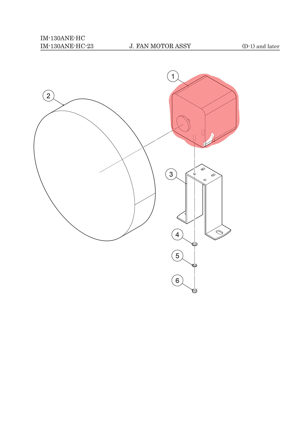 Lüftermotor, Hoshizaki, IM-130