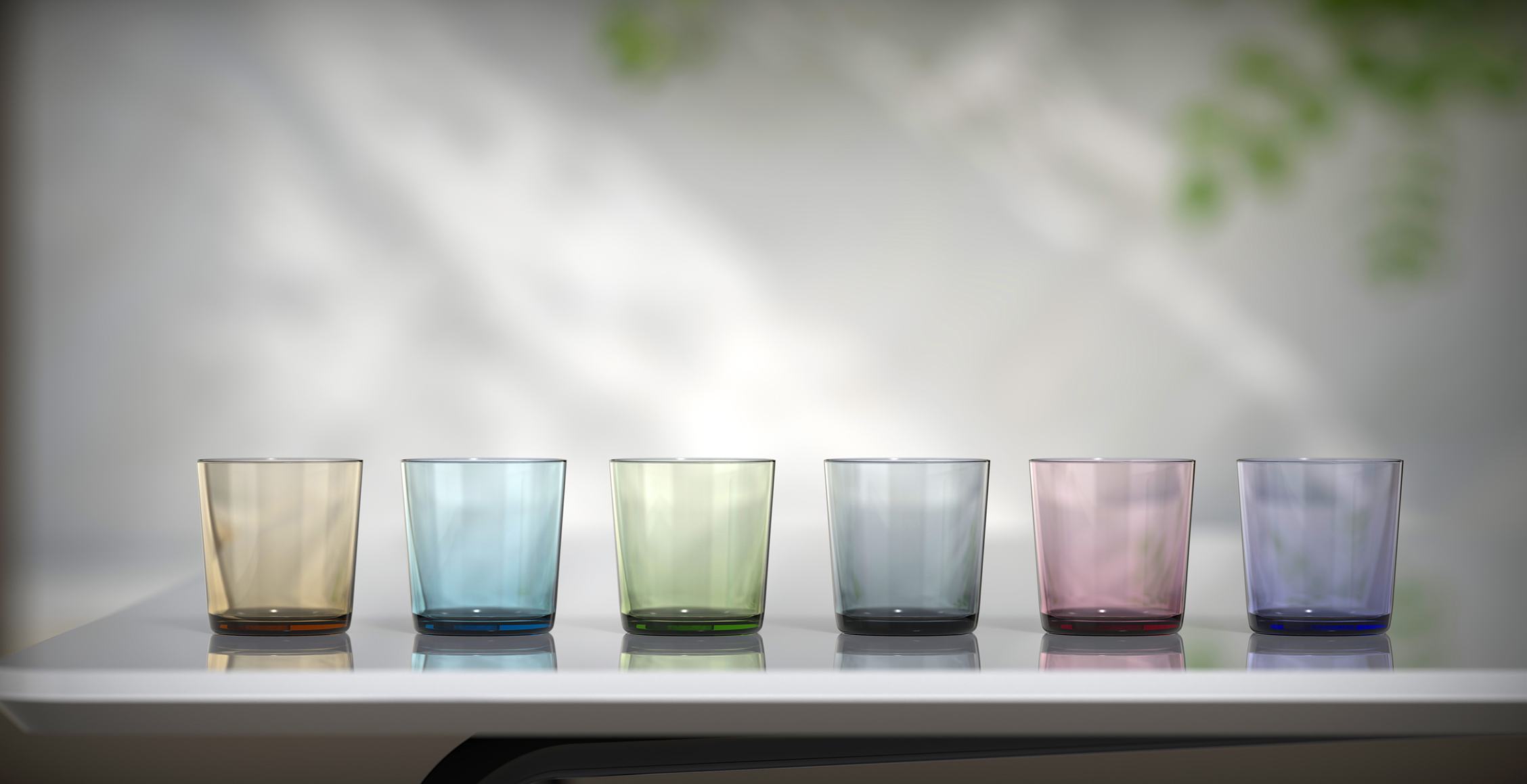 Double Old Fashioned Glas, Onis, Cidra Color, Lila - 390 ml